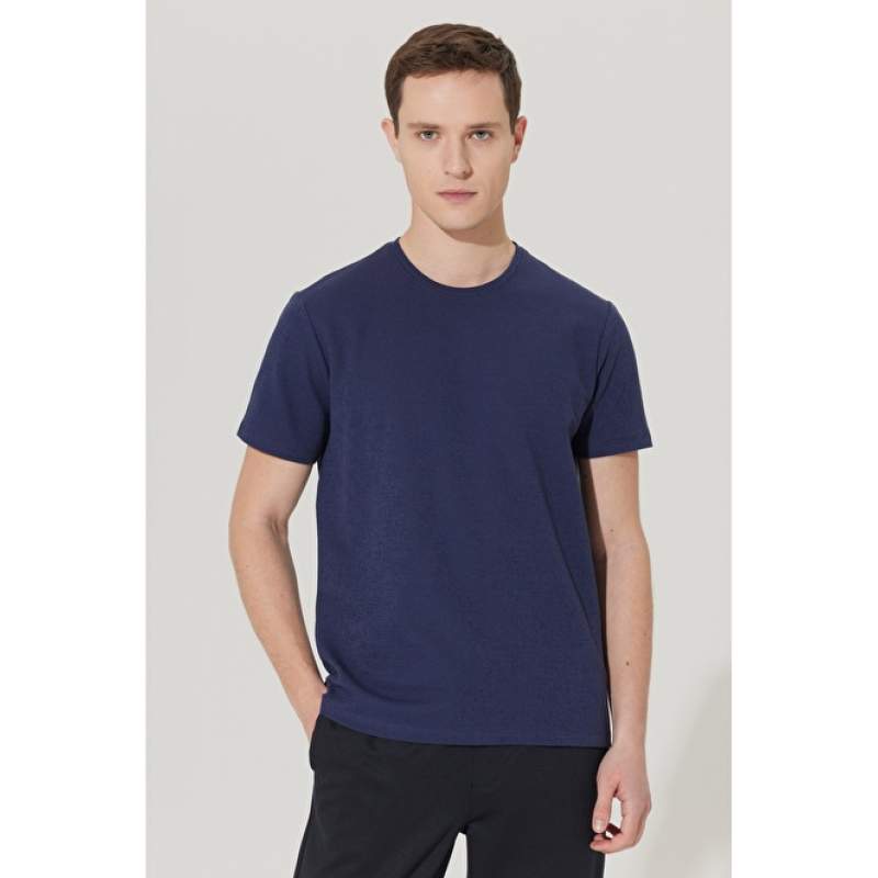 4A4823200042 Slim Fit Slim Fit Crew Neck Short Sleeve Cotton T-Shirt