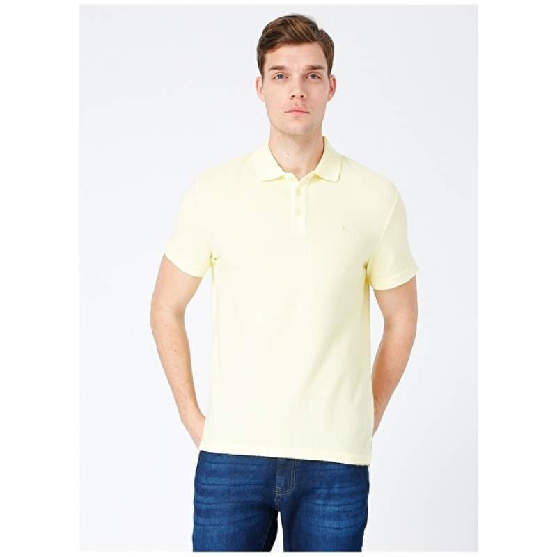 Factory wagner Yellow Men's Polo T-Shirt