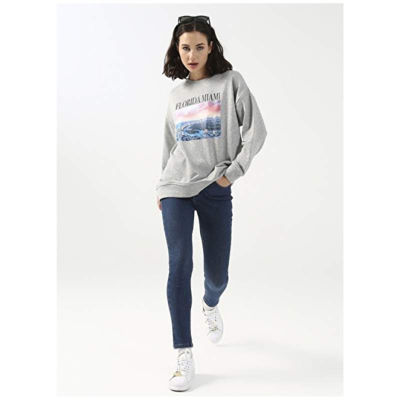 Factory High Waist Dark Indigo Super Skinny Women Denim Pants DELLA-2