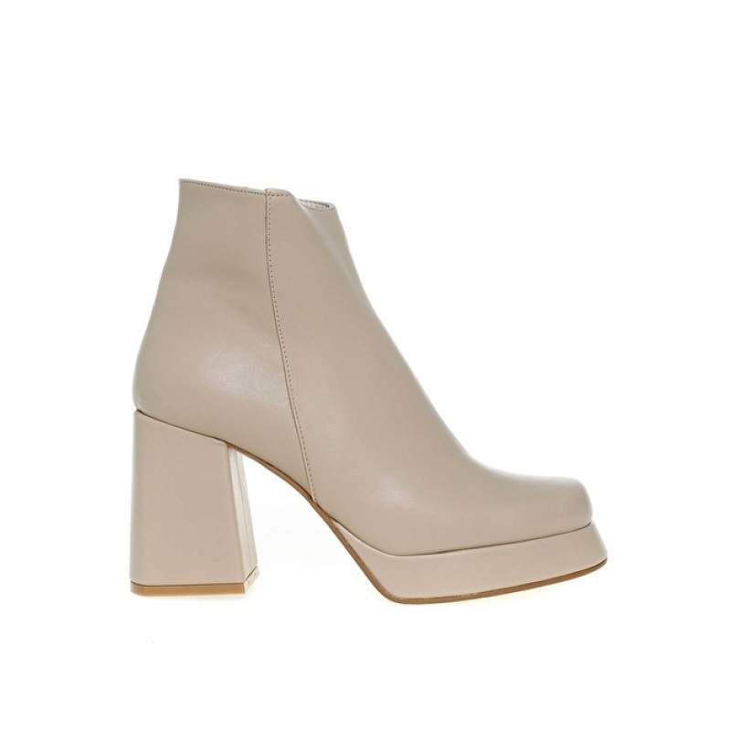 Factory Beige Women's Heeled Boots BALSAMO