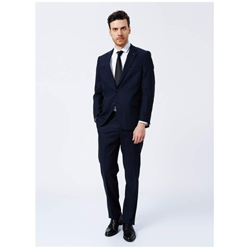 Altınyıldız Classics Normal Waist Regular Fit Navy Blue Men's Suit 4A3022200035 Altınyıldız Classics Normal Waist Regular Fit Navy Blue Men's Suit 4A3022200035