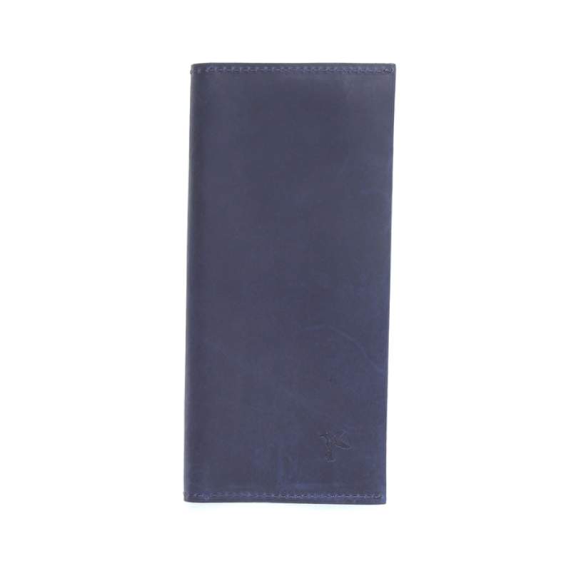Factory Navy Blue Men's Leather Wallet FRK 251 CRAZY WITH ZEN