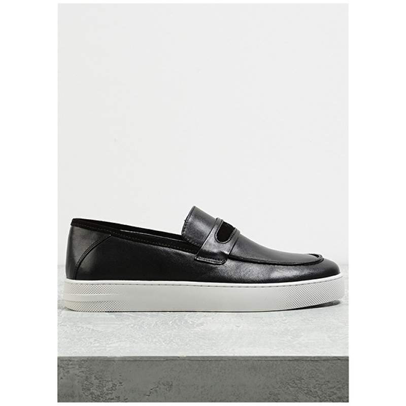 Factory Leather Black Men's Casual Shoes DAMIETTA Factory Leather Black Men's Casual Shoes DAMIETTA