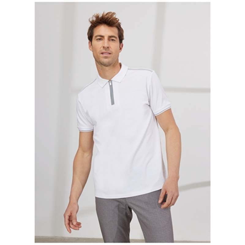 Altınyıldız Classics Polo Neck White Men's T-Shirt 4A4823200061 Altınyıldız Classics Polo Neck White Men's T-Shirt 4A4823200061