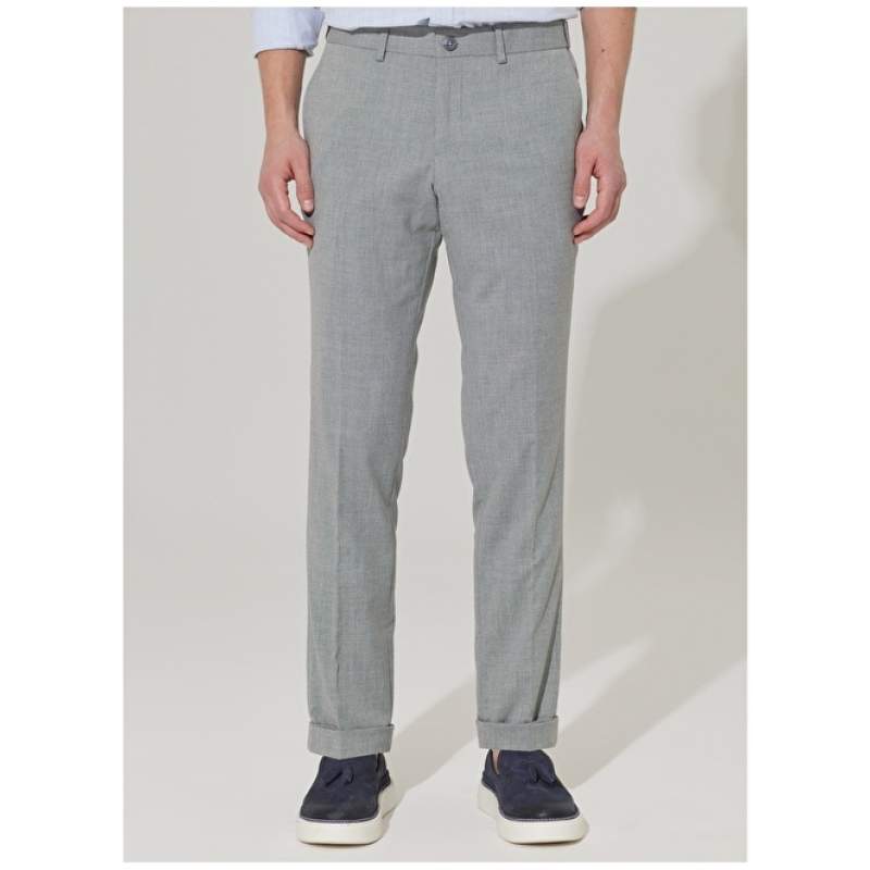 Altınyıldız Classics Normal Waist Slim Fit Slim Fit Gray Men's Trousers 4A0123200063 Altınyıldız Classics Normal Waist Slim Fit Slim Fit Gray Men's Trousers 4A0123200063