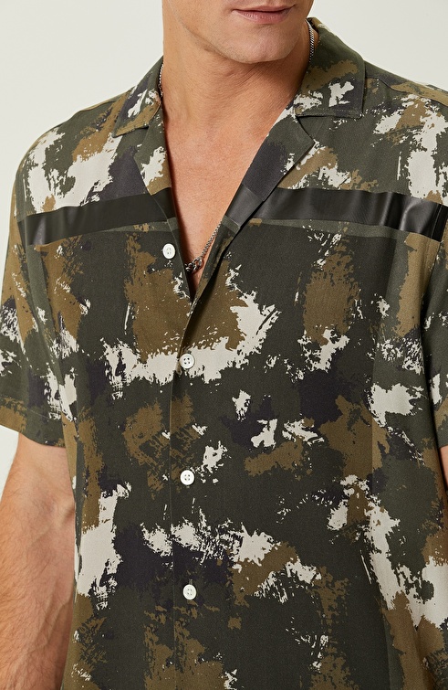 Khaki Printed Shirt