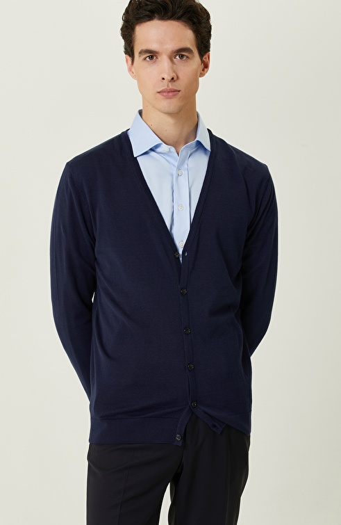 Navy Blue Cardigan