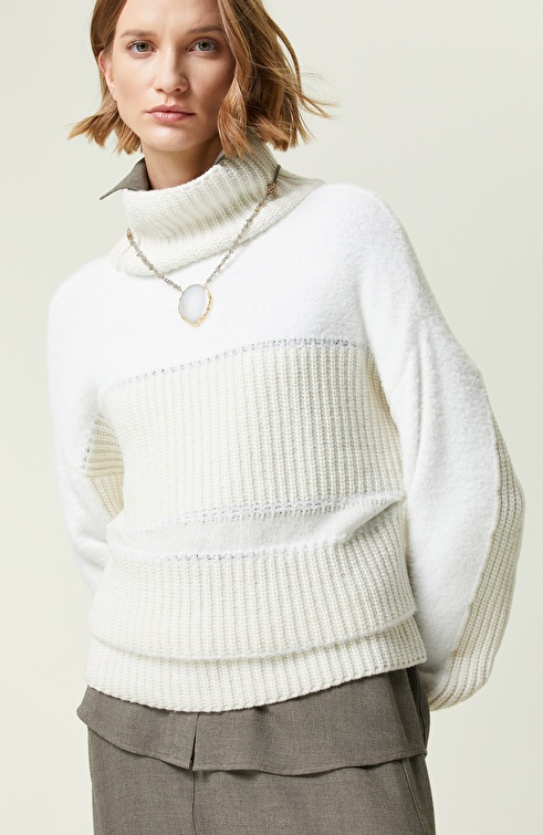 Off White Wool Sweater