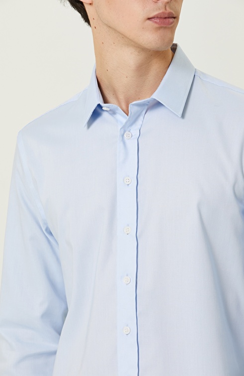 Blue Slim Fit Shirt