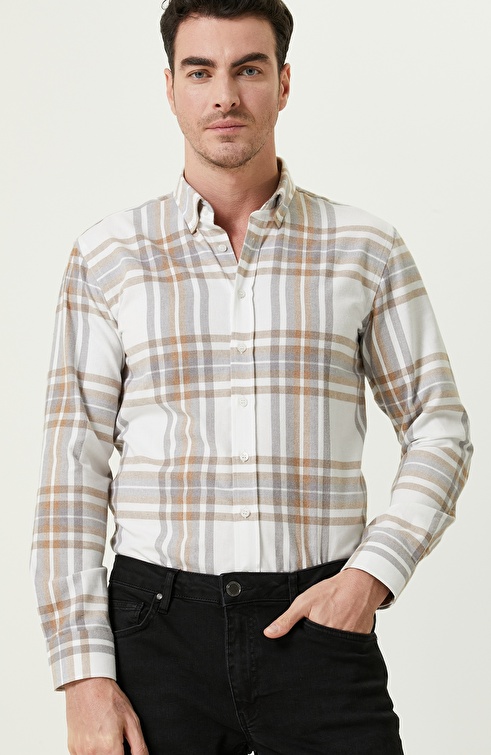 Slim Fit Ecru Shirt