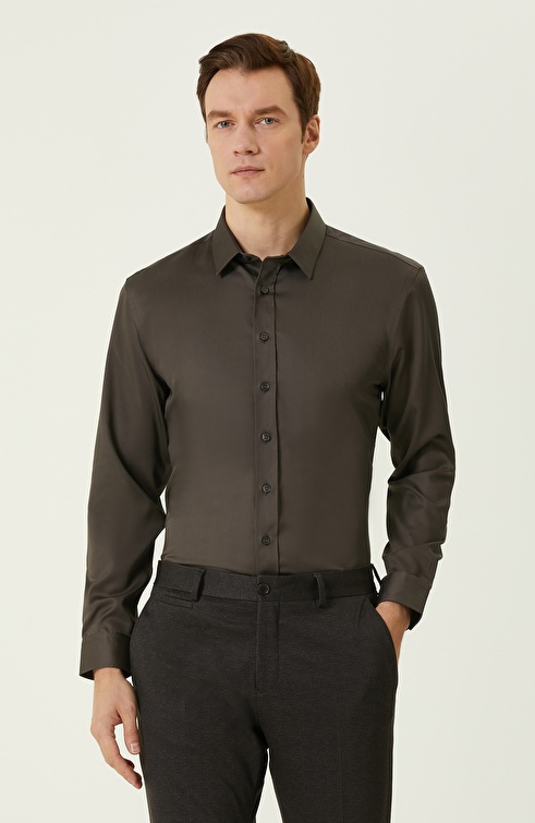 Mink Colored Non-Iron Shirt