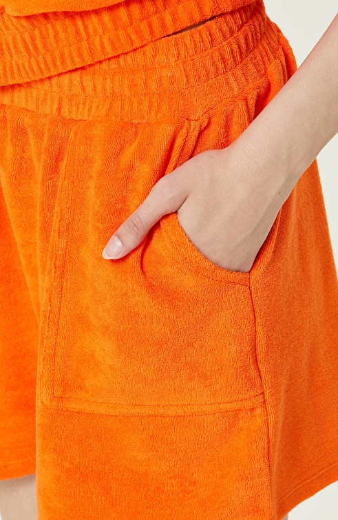 Orange Towel Shorts