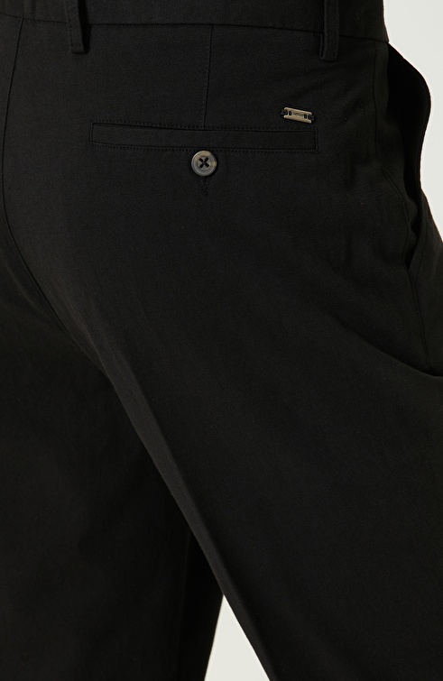 Black Straight Leg Trousers