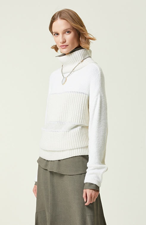 Off White Wool Sweater