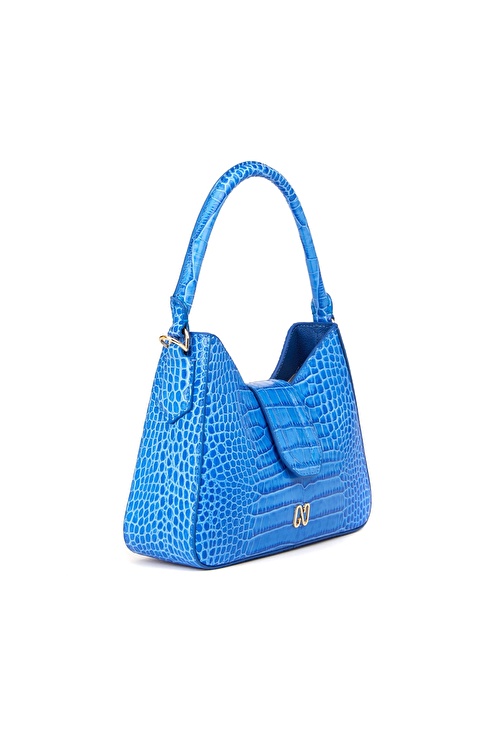 Blue Crocodile Women's Leather Bag