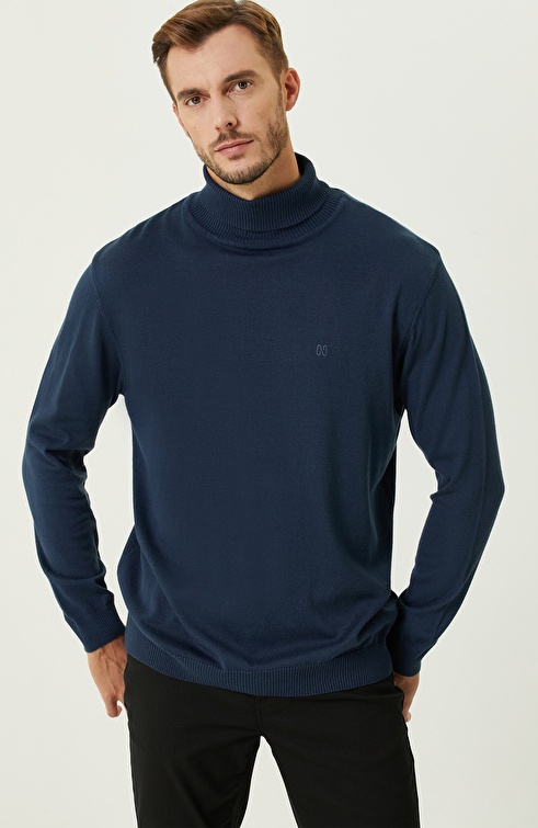 Blue Melange Sweater