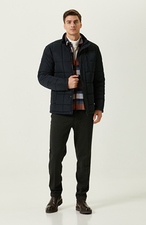 Navy Blue Coat Jacket