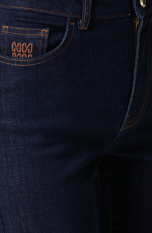 Navy Blue Denim Pants