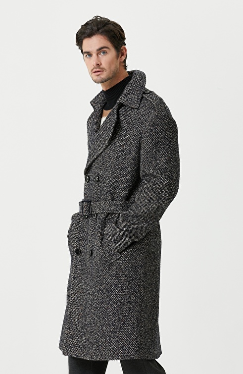 Navy Blue Nope Coat