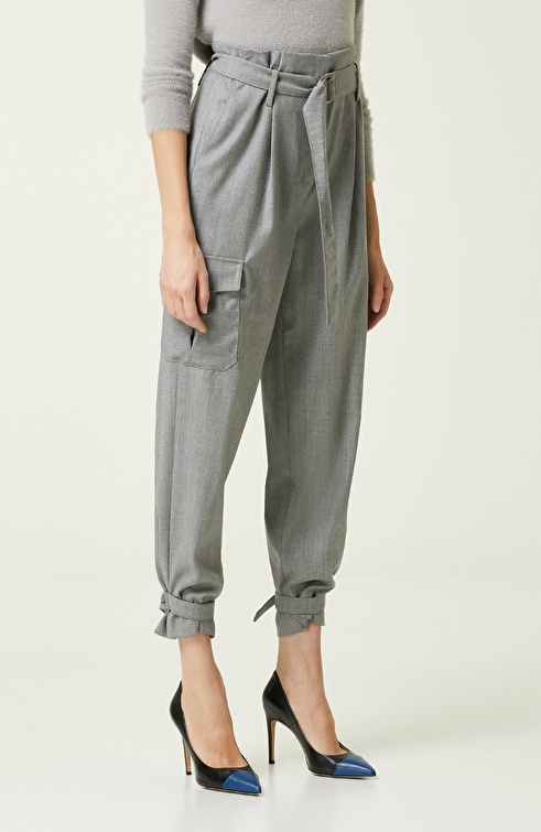 Light Gray Wool Trousers