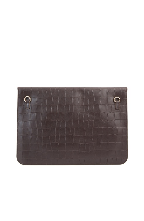 Brown Women's Leather Clutch