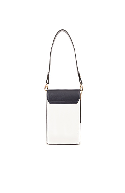 Navy Blue White Women's Bag