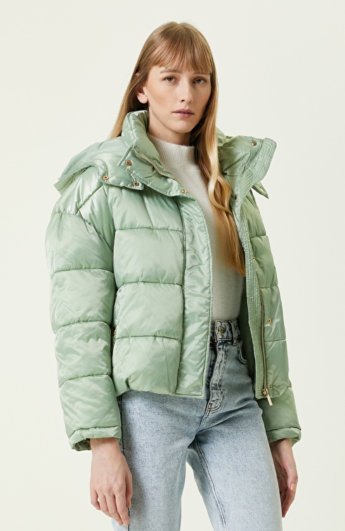 Mint Puffer Coat