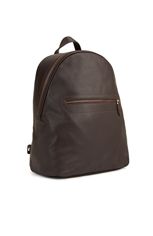 Brown Men's Leather Backpack