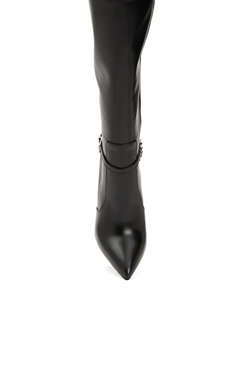 Black Womens Leather Boots