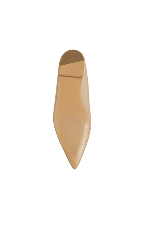 Beige Women's Leather Slippers