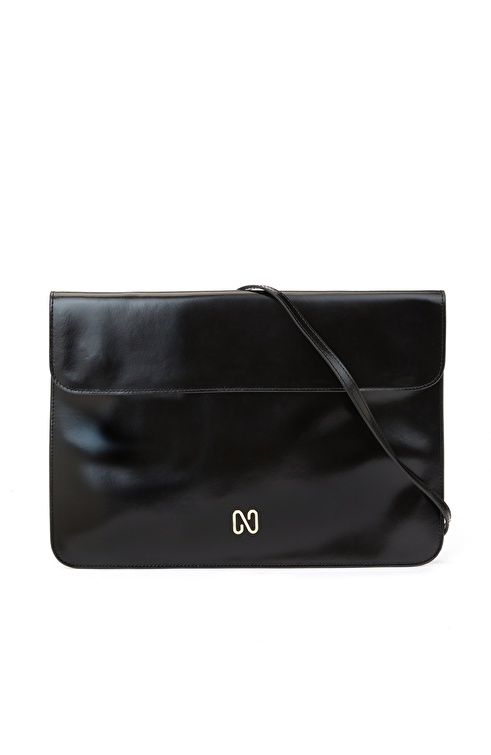 Black Women's Leather Clutch