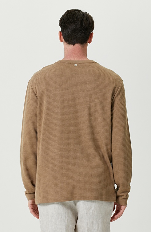 Crew Neck Mink Sweatshirt