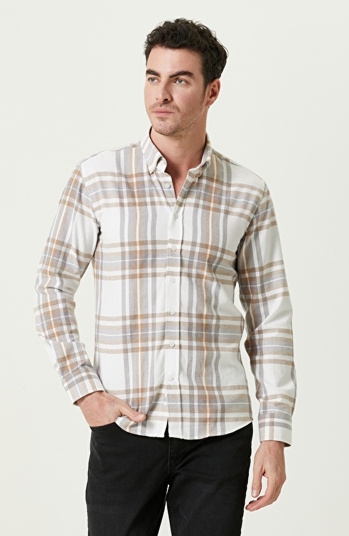 Slim Fit Ecru Shirt