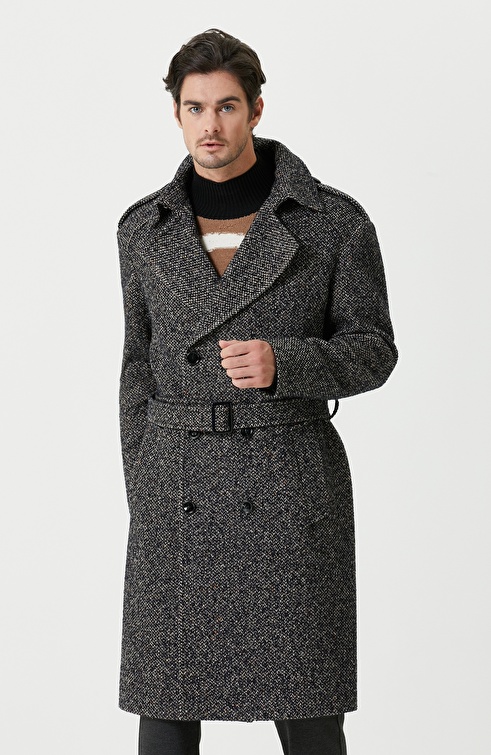 Navy Blue Nope Coat