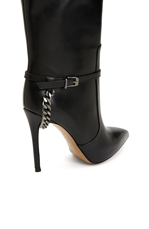 Black Womens Leather Boots