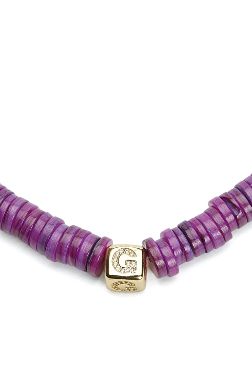 Purple Beaded Women's Necklace