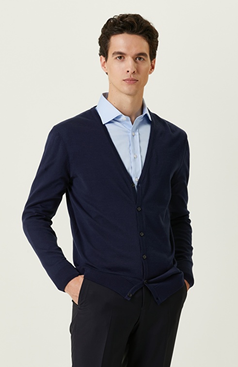 Navy Blue Cardigan