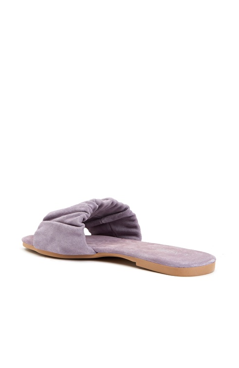 Lilac Women's Suede Slippers