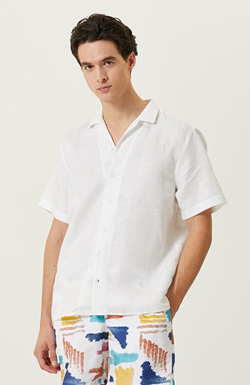 White Jacquard Shirt