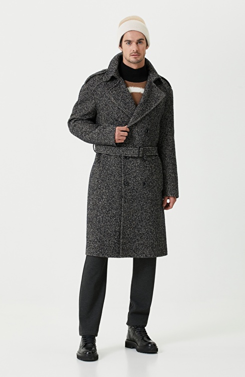 Navy Blue Nope Coat