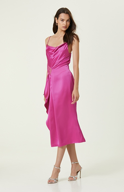 Fuchsia Long Evening Dress