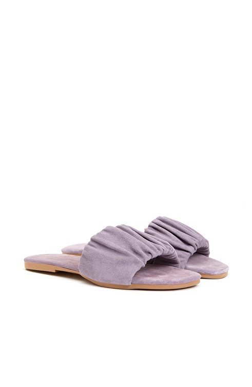 Lilac Women's Suede Slippers