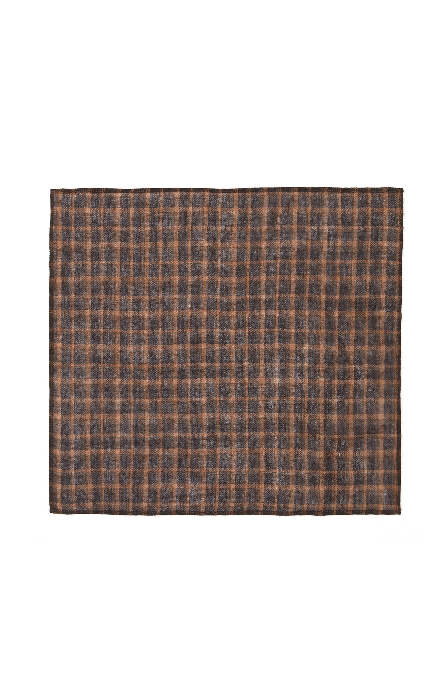 Brown Wool Men's Handkerchief