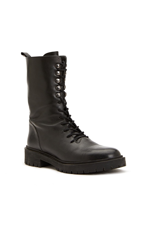 Black Women's Leather Boots