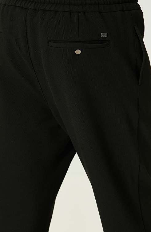 Black Double Leg Tracksuit