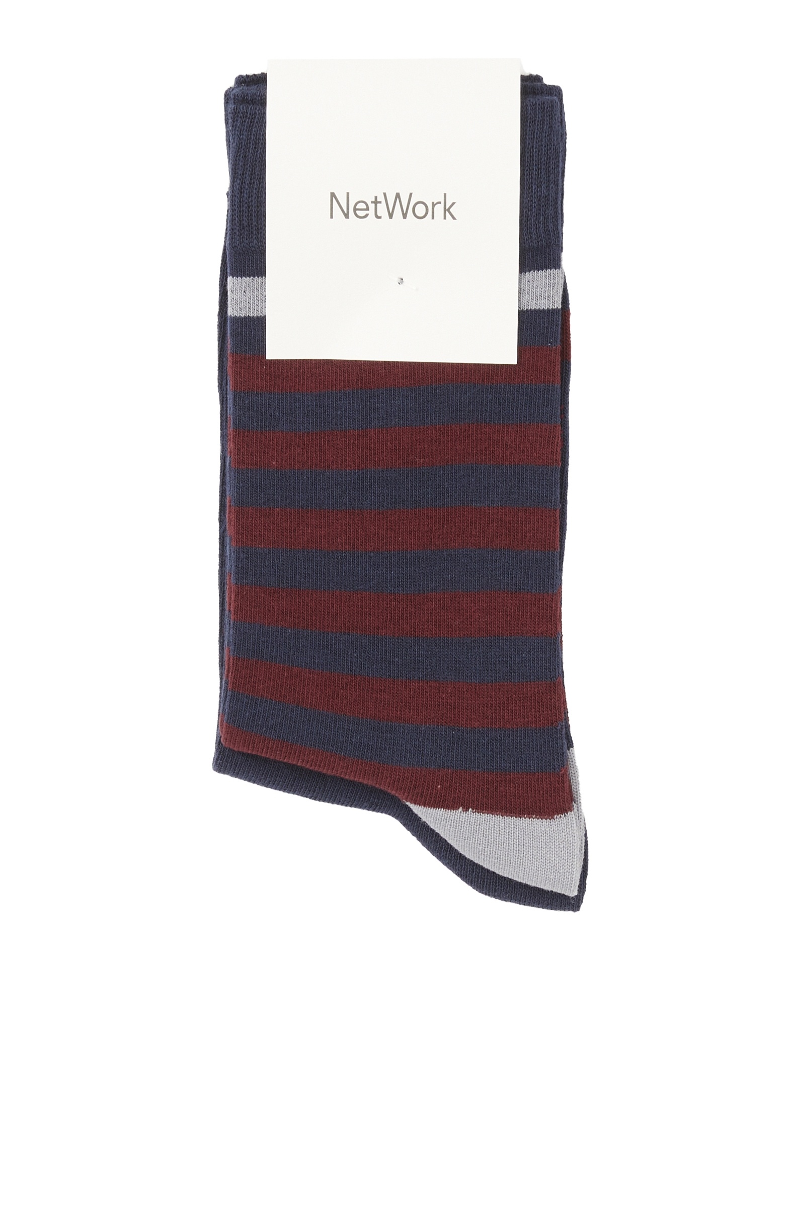 Men's Navy Blue-Red 2 Pack Socks Set