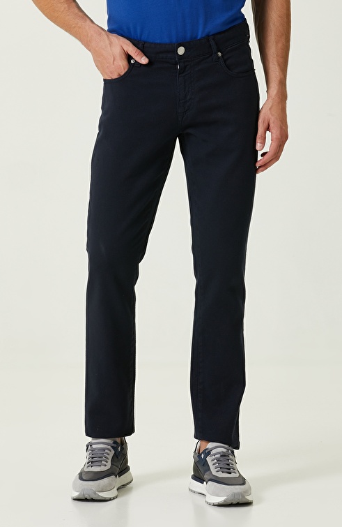 Navy Blue 5 Pocket Casual Trousers