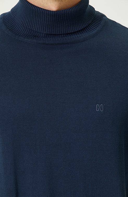 Blue Melange Sweater