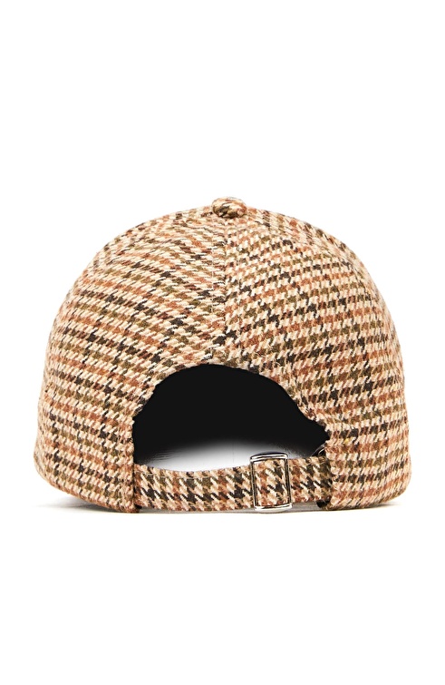 Brown Gingham Unisex Hat