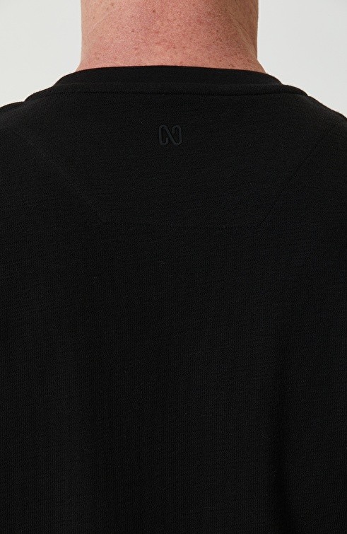 Black Cotton Plain Tshirt